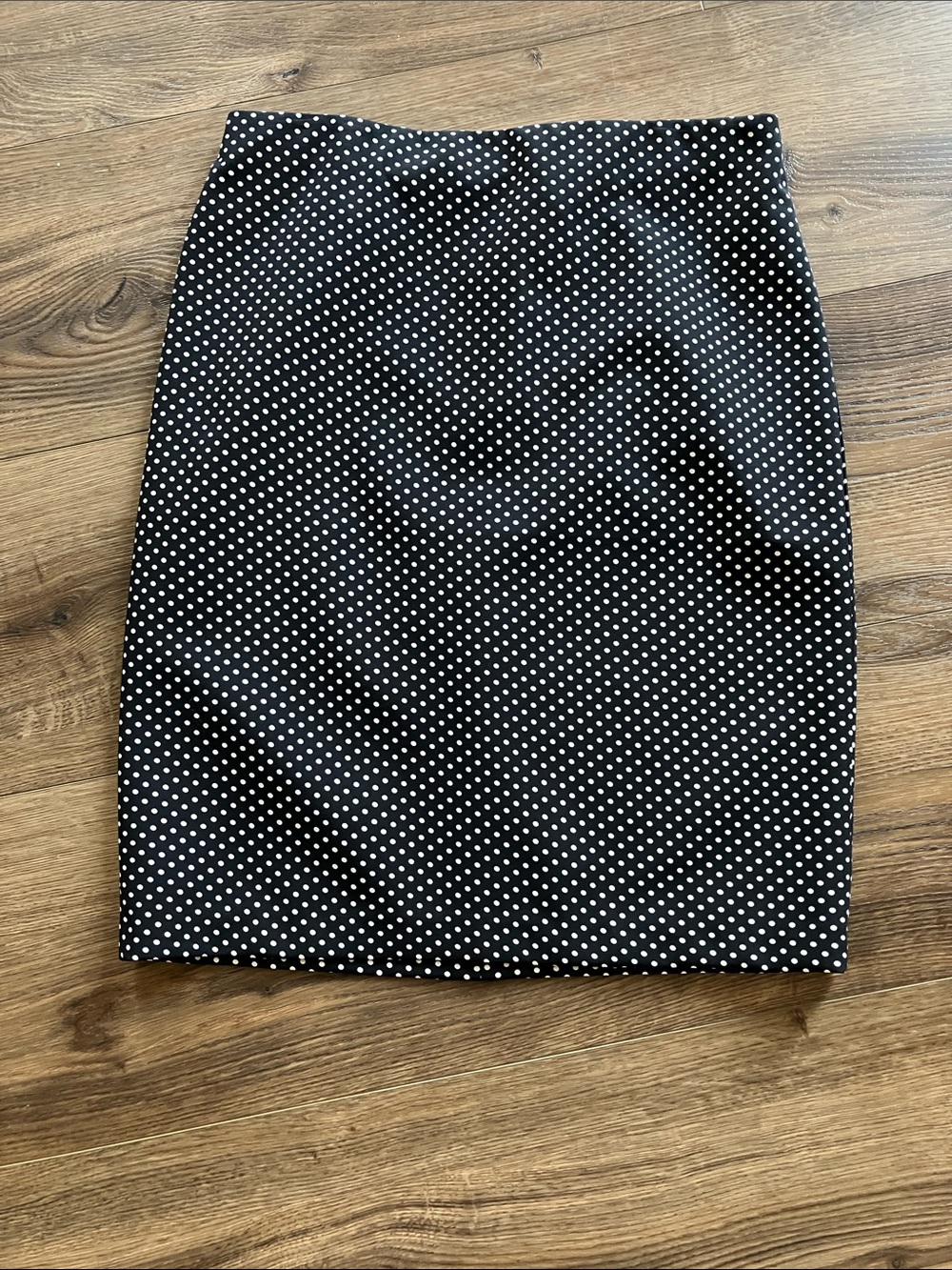 Philosophy Black Pencil Skirt with White Polka Dots